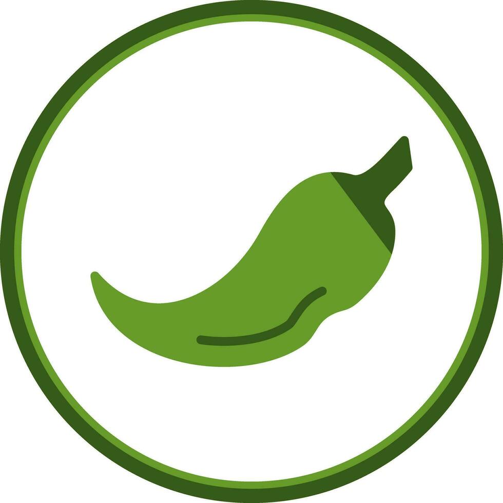 Grün Chili Vektor Symbol Design