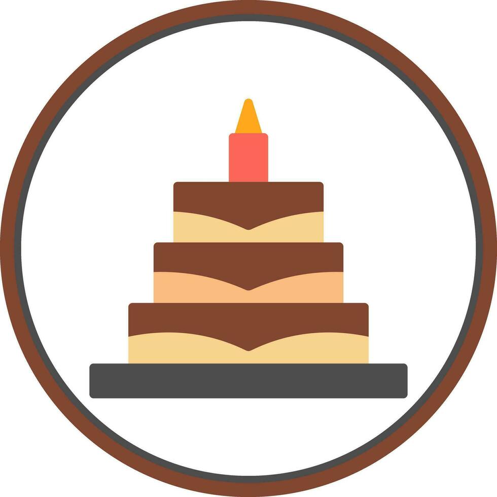 Geburtstag Kuchen Vektor Symbol Design