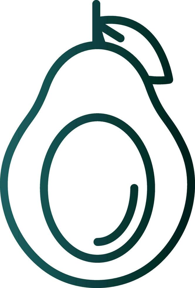 Avocado-Vektor-Icon-Design vektor