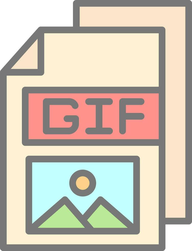 gif vektor ikon design