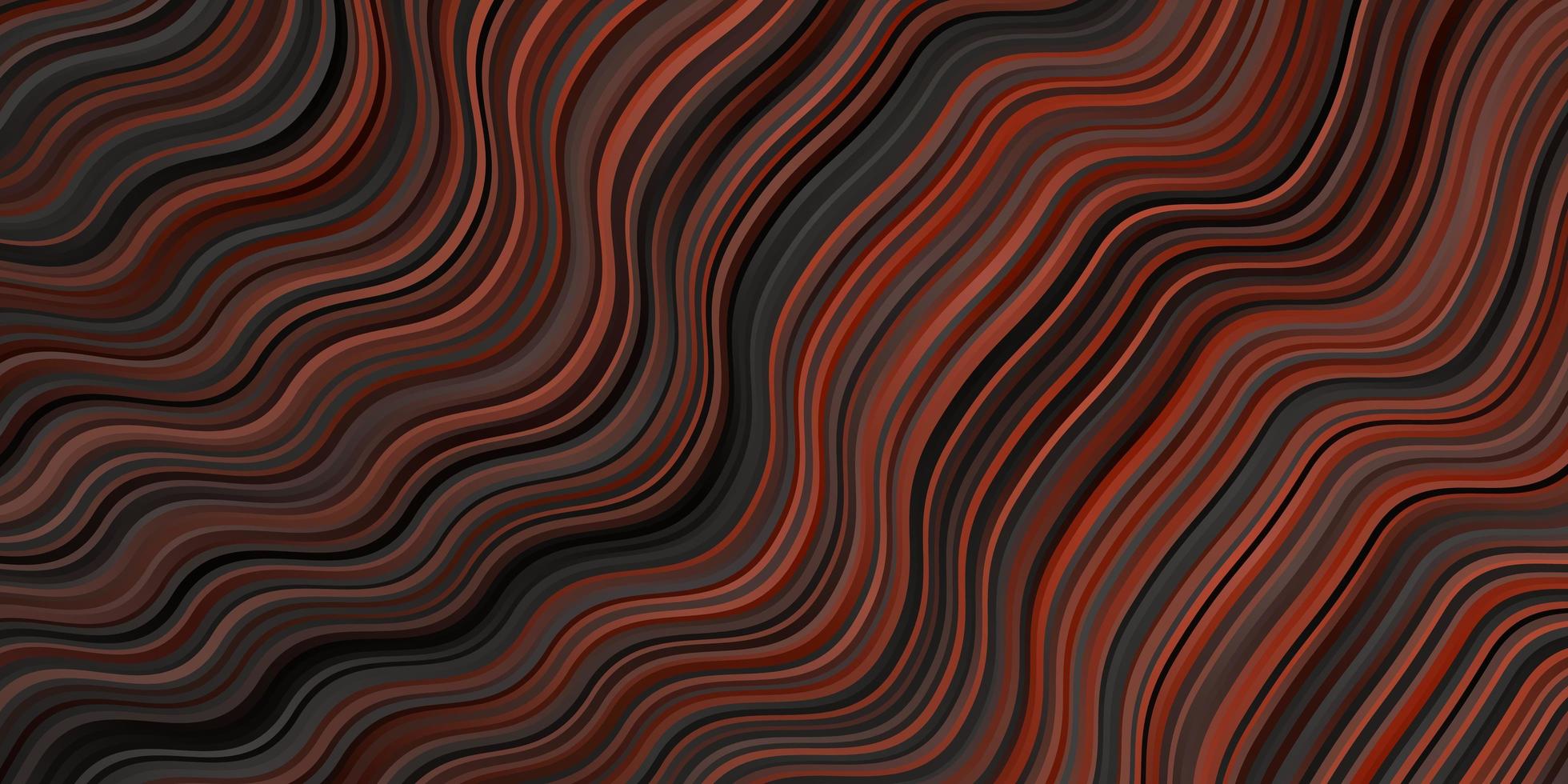 mörkbrun vektorbakgrund med böjda linjer vektor
