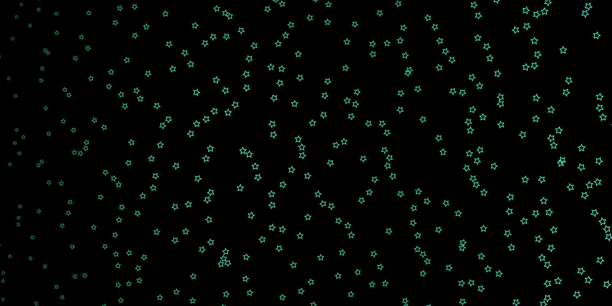 dunkelgrüne Vektortextur mit schönen Sternen bunte Illustration im abstrakten Stil mit Gradientensternenmuster für Webseiten-Landingpages vektor