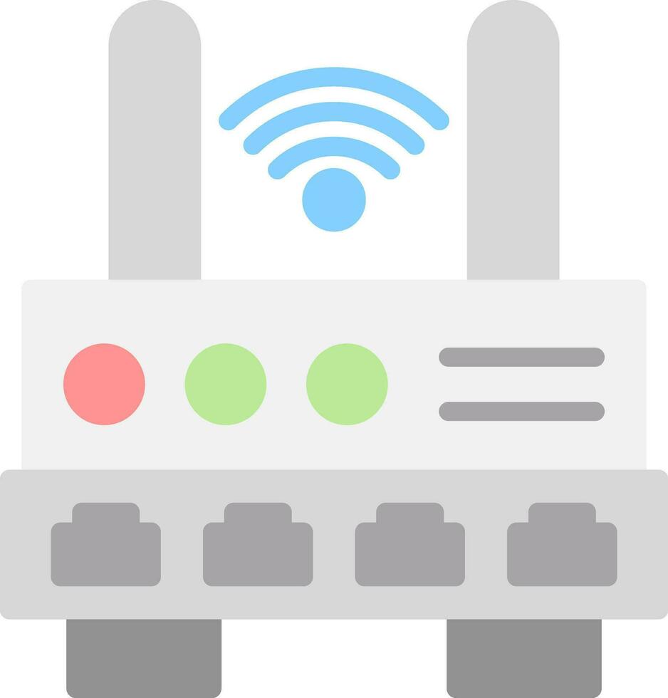 W-lan Router Vektor Symbol Design