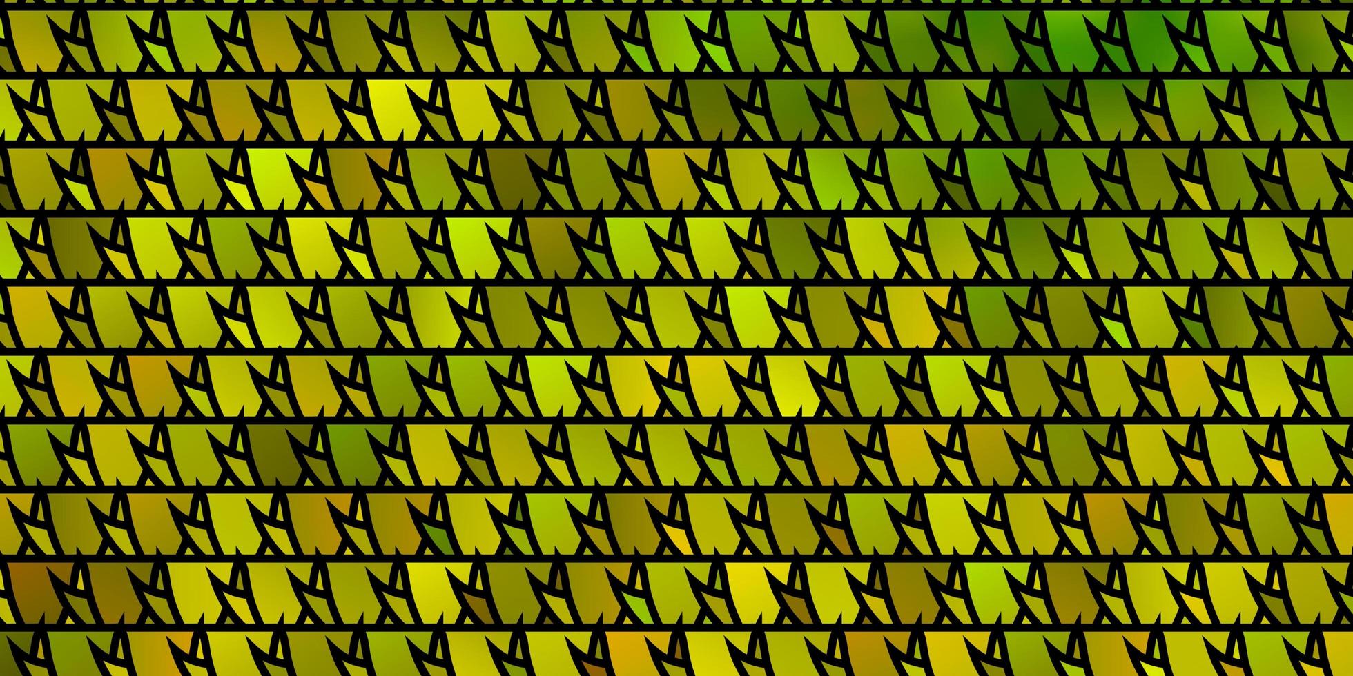 hellgrünes gelbes Vektormuster mit polygonalem Stil vektor