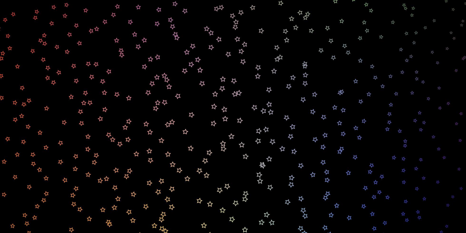 mörkt flerfärgat vektormönster med abstrakta stjärnor färgglada illustration med abstrakta lutningsstjärnor design för ditt företags marknadsföring vektor