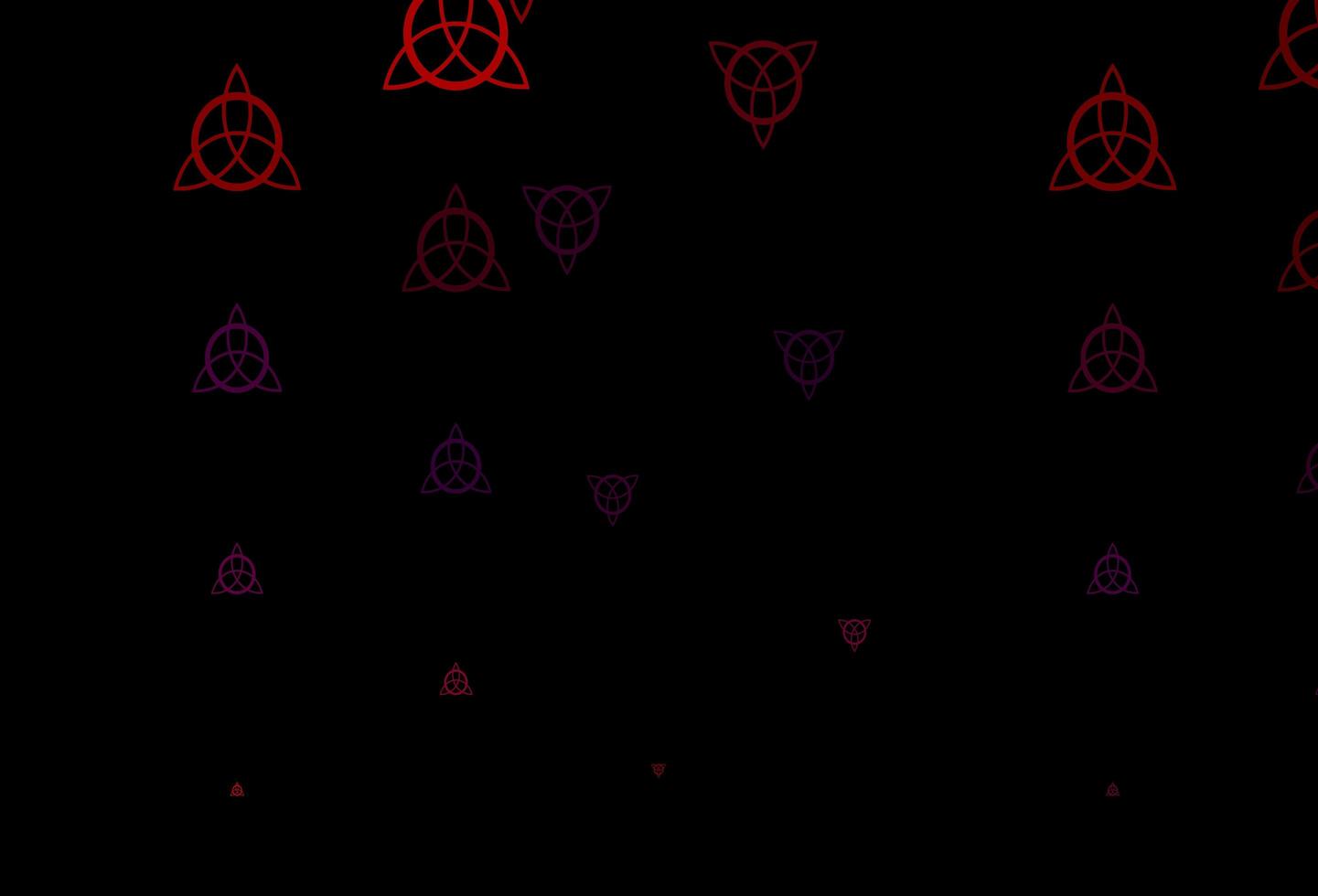 mörkblå röd vektor mönster med magiska element