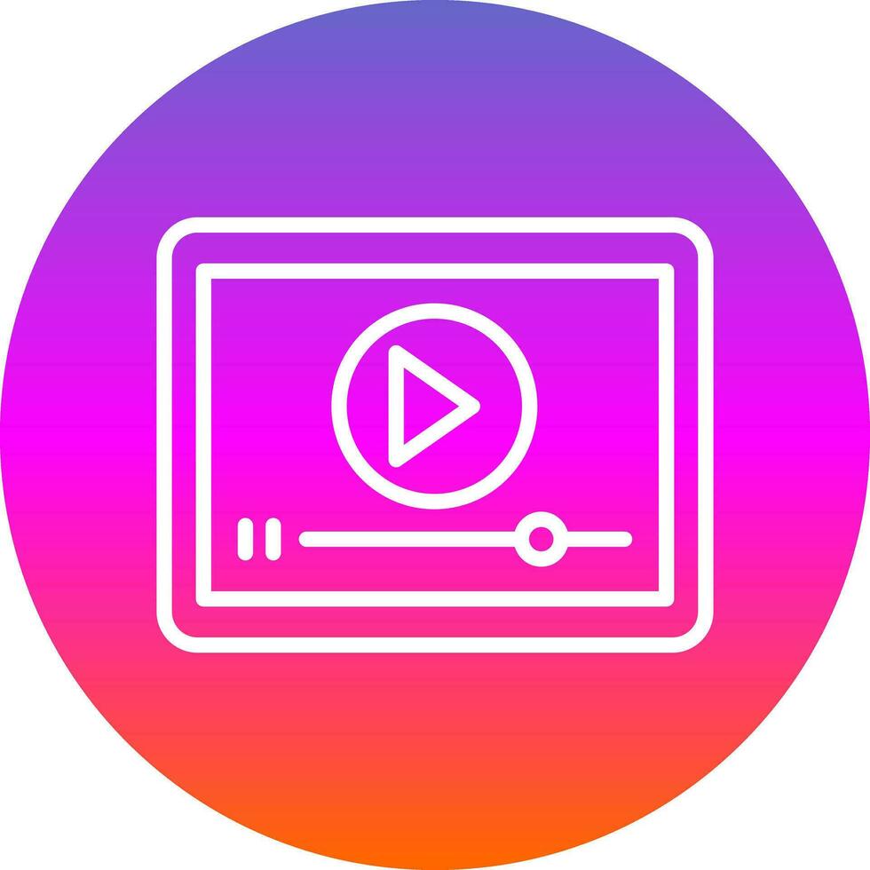 Video Spieler Vektor Symbol Design