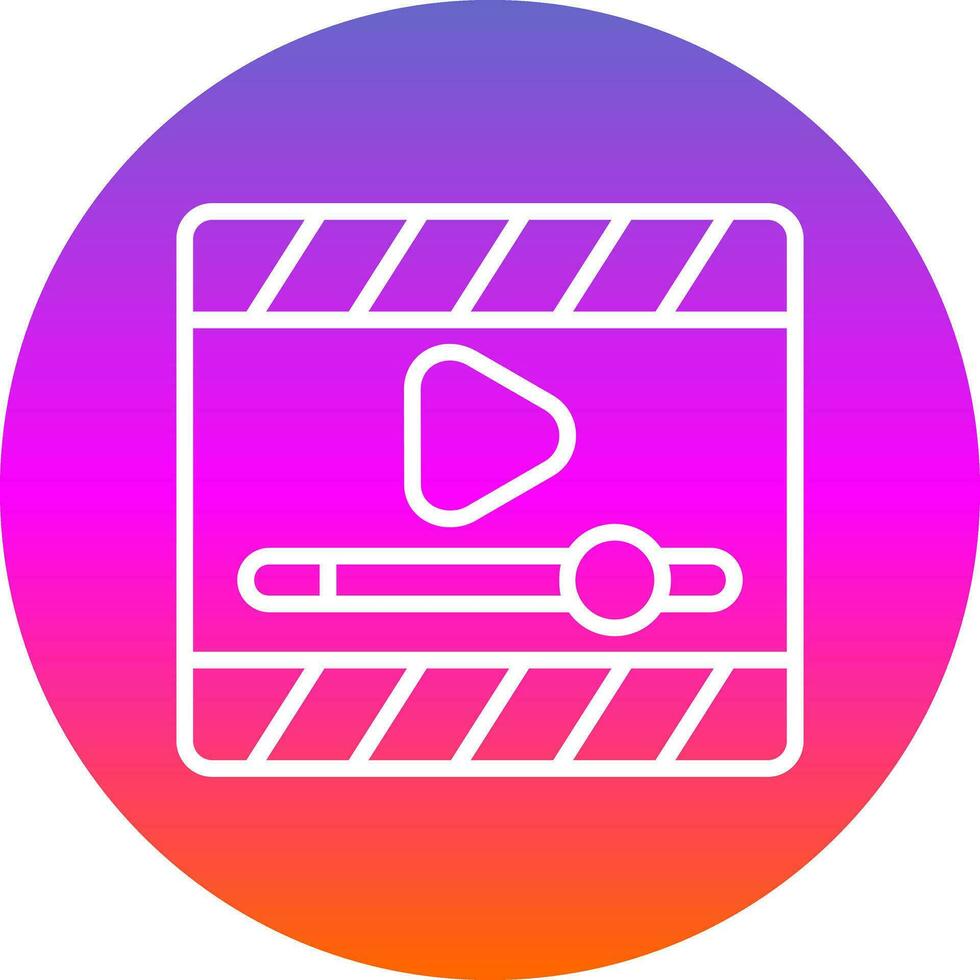 Video Spieler Vektor Symbol Design