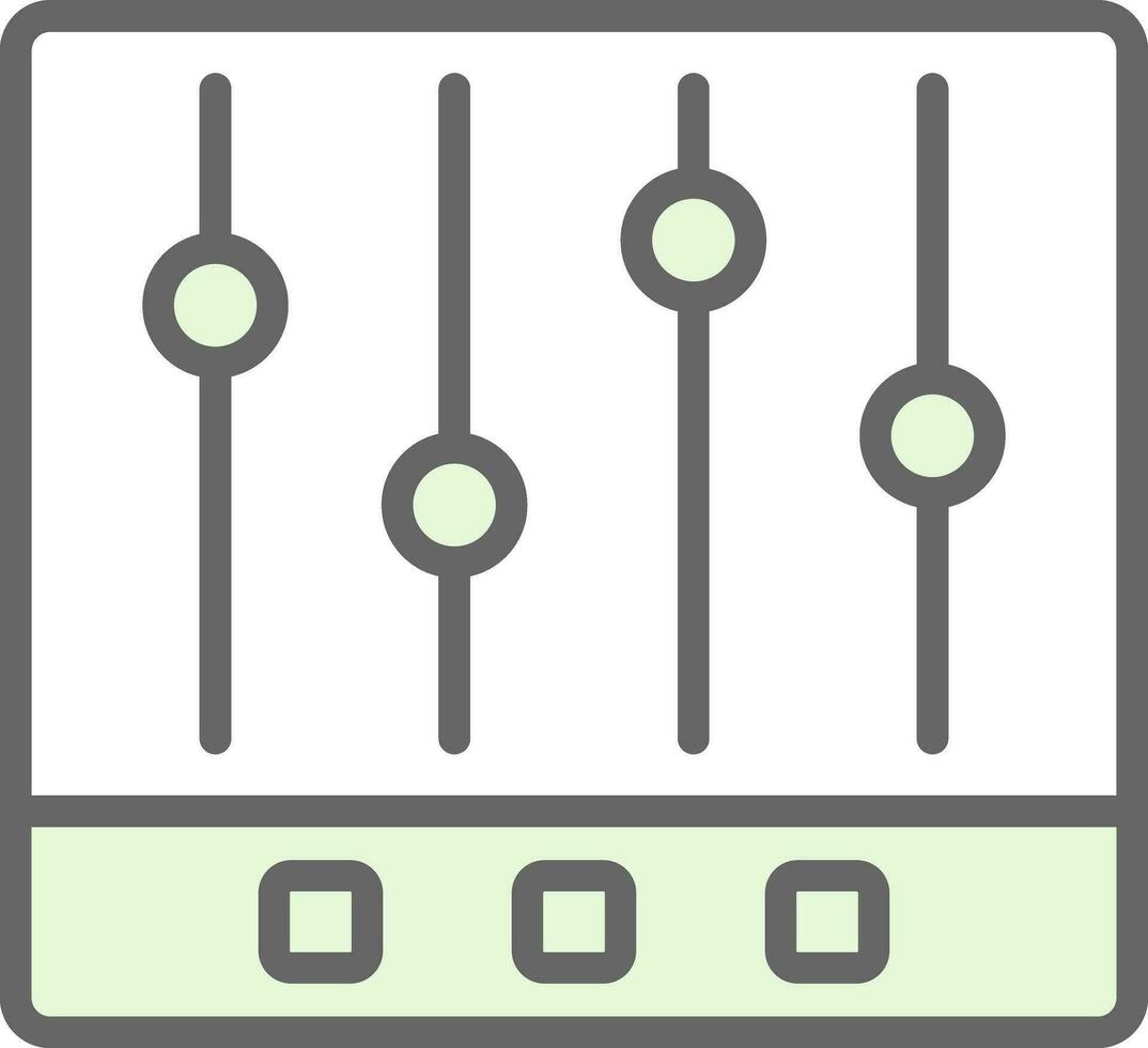 Musik- Equalizer Vektor Symbol Design