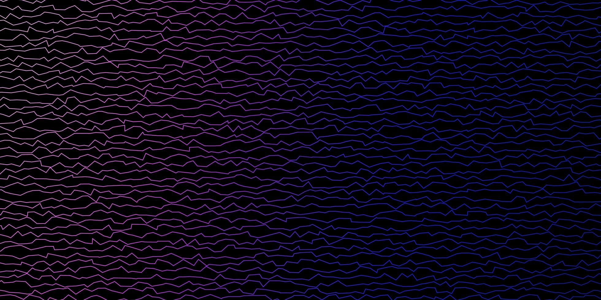 mörkrosa blå vektormall med böjda linjer abstrakt illustration med lutningsbågmall för din ui-design vektor
