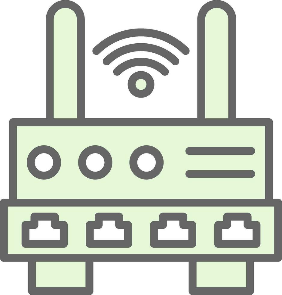 W-lan Router Vektor Symbol Design