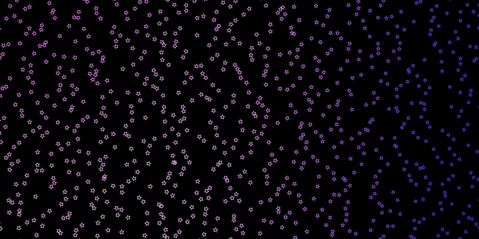 mörk lila vektor bakgrund med färgglada stjärnor färgglada illustration med abstrakt lutning stjärnor mönster för inslagning av gåvor