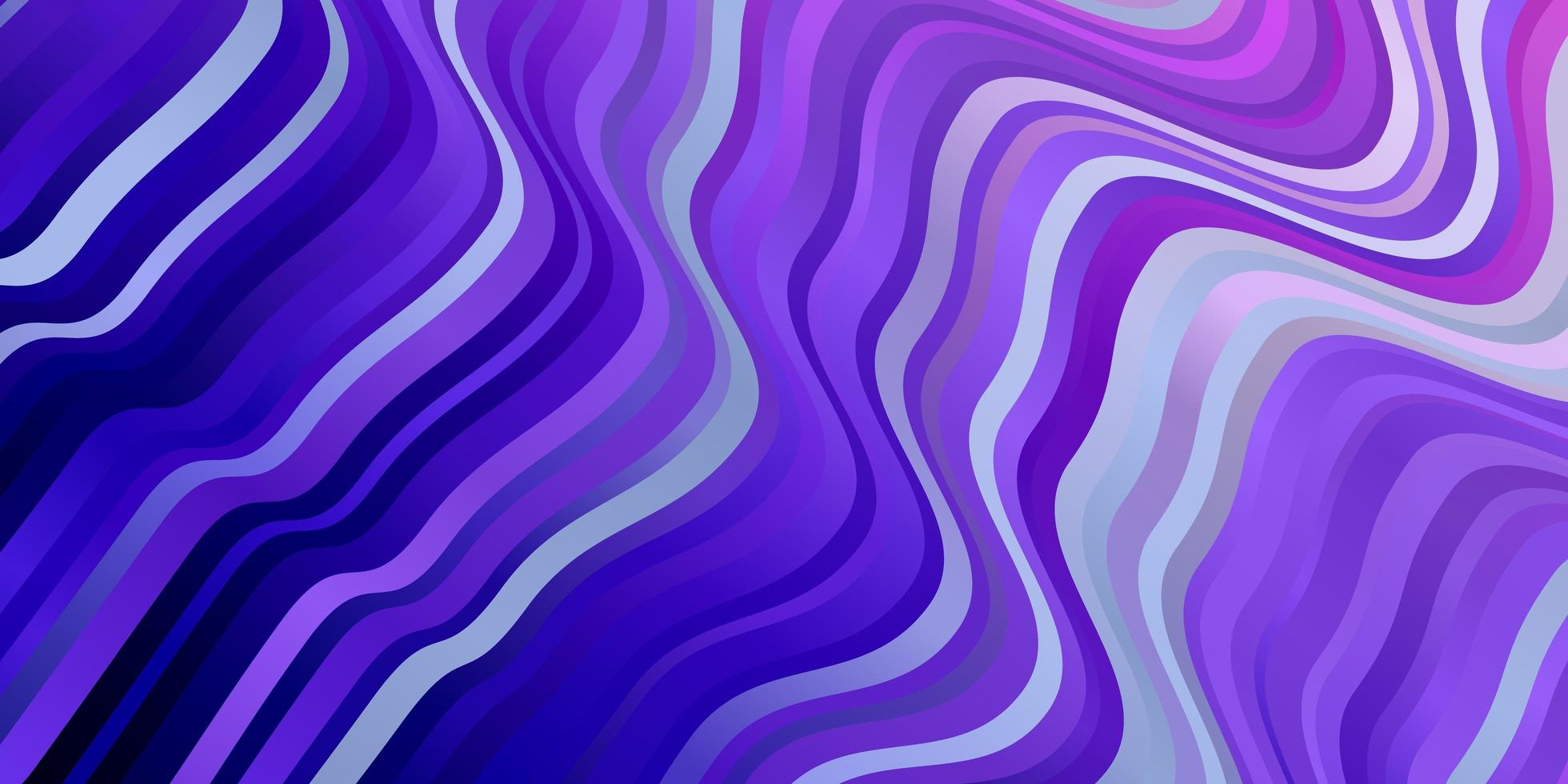 hellviolettes rosa Vektor-Layout mit Kurven bunte Illustration mit geschwungenen Linien Muster für Broschüren Broschüren vektor