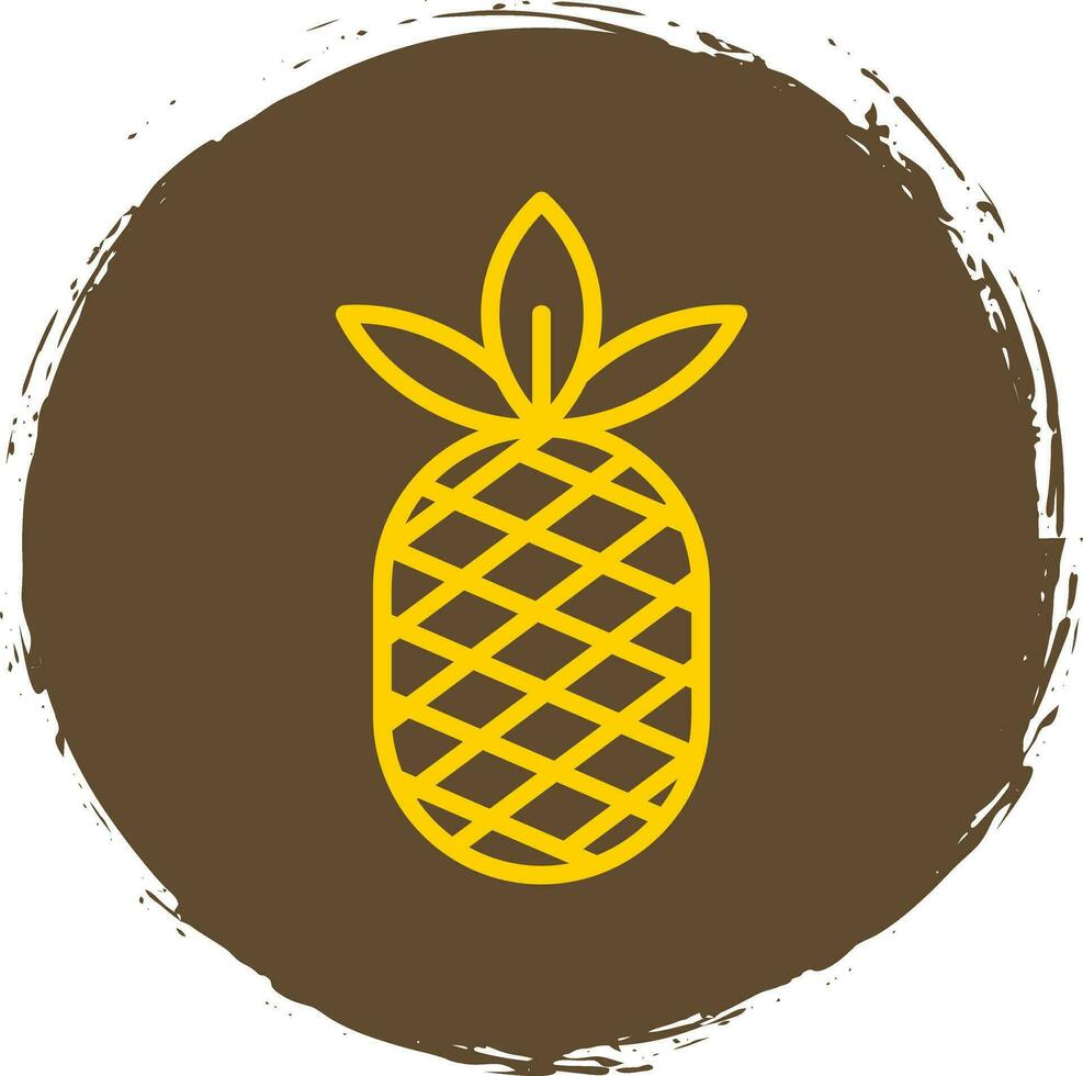 Ananas-Vektor-Icon-Design vektor