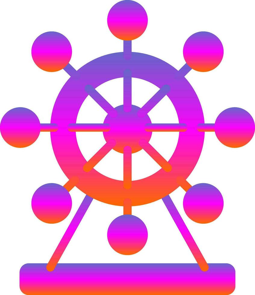 ferris hjul vektor ikon design
