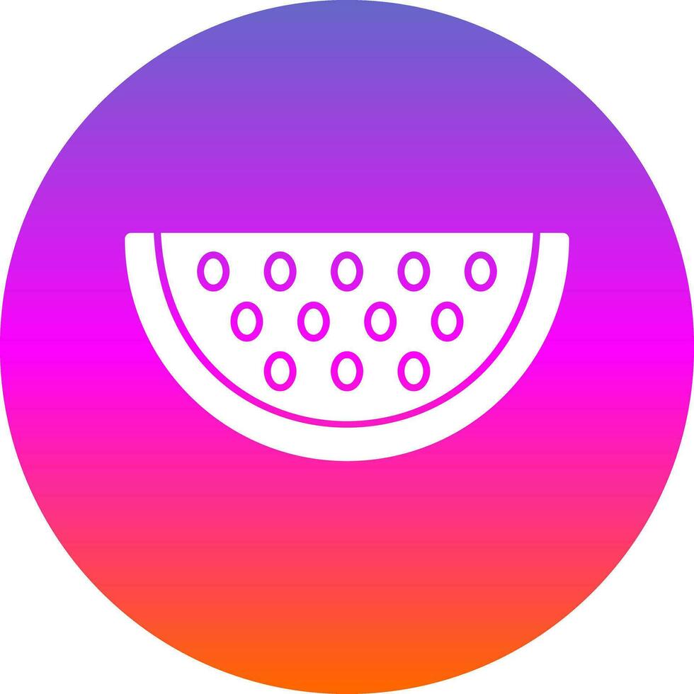 Wassermelonen-Vektor-Icon-Design vektor