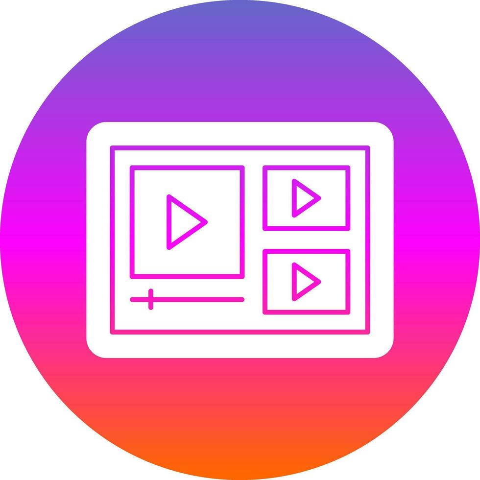 Video Spieler Vektor Symbol Design