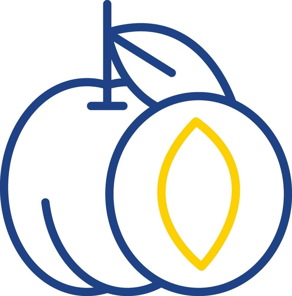 aprikos vektor ikon design