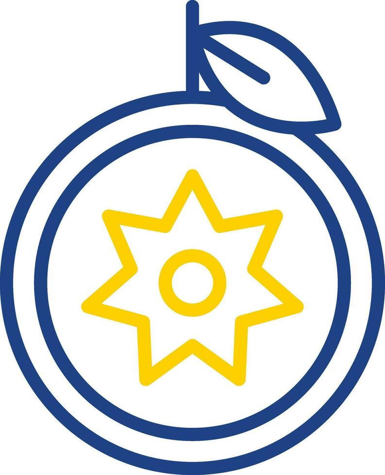 Star Apfel Vektor Symbol Design