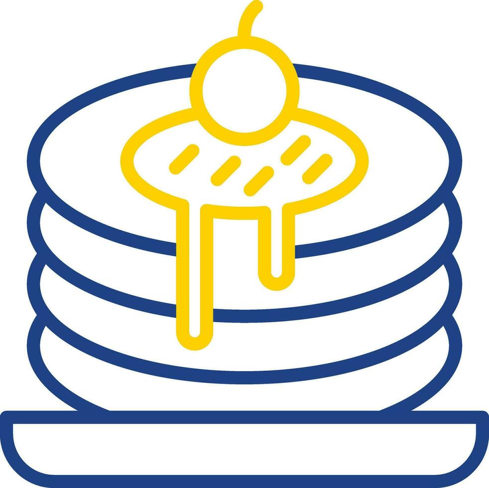 Pfannkuchen-Vektor-Icon-Design vektor