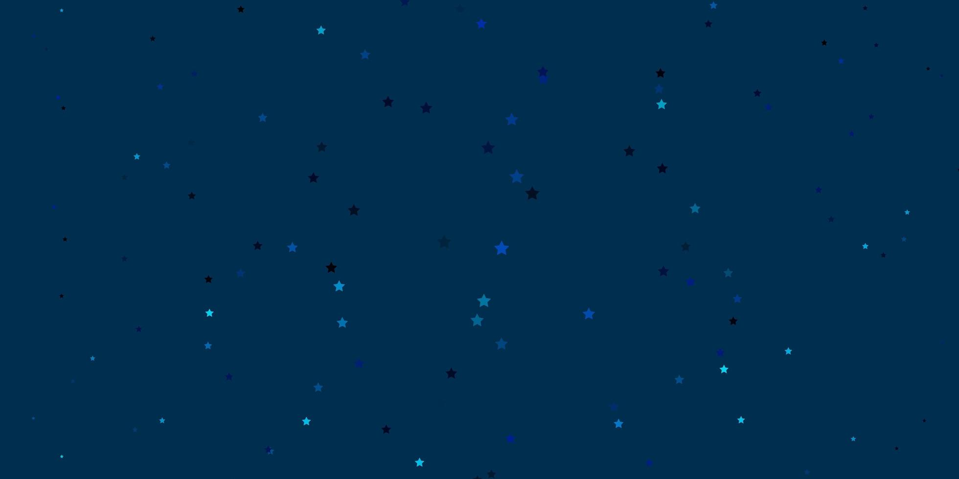 dunkelblaue Vektortextur mit schönen Sternen bunte Illustration im abstrakten Stil mit Gradientensternen-Design für Ihre Geschäftsförderung vektor