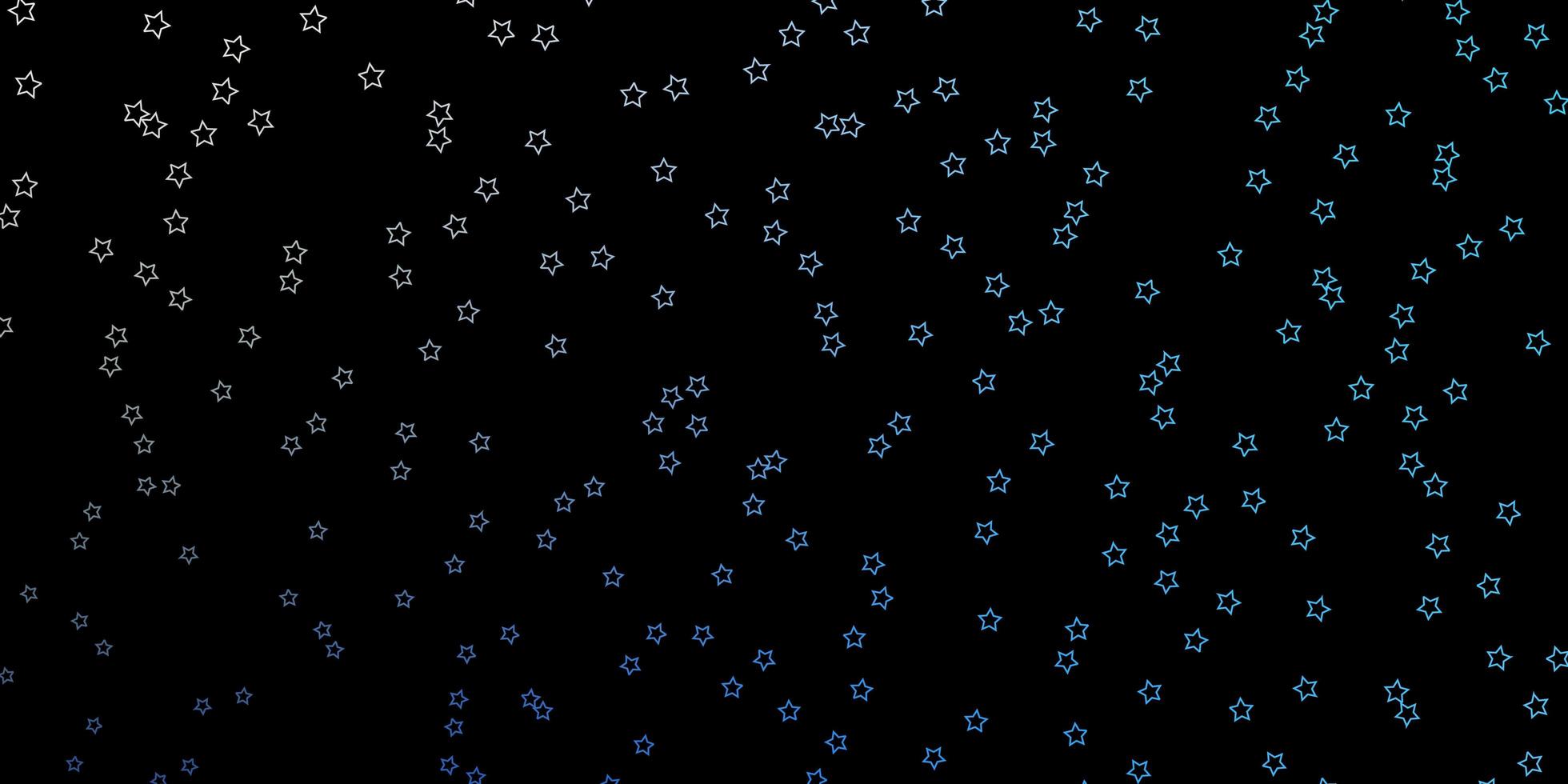 dunkelblauer Vektorhintergrund mit bunten Sternen moderne geometrische abstrakte Illustration mit Sternenmuster für Website-Landingpages vektor