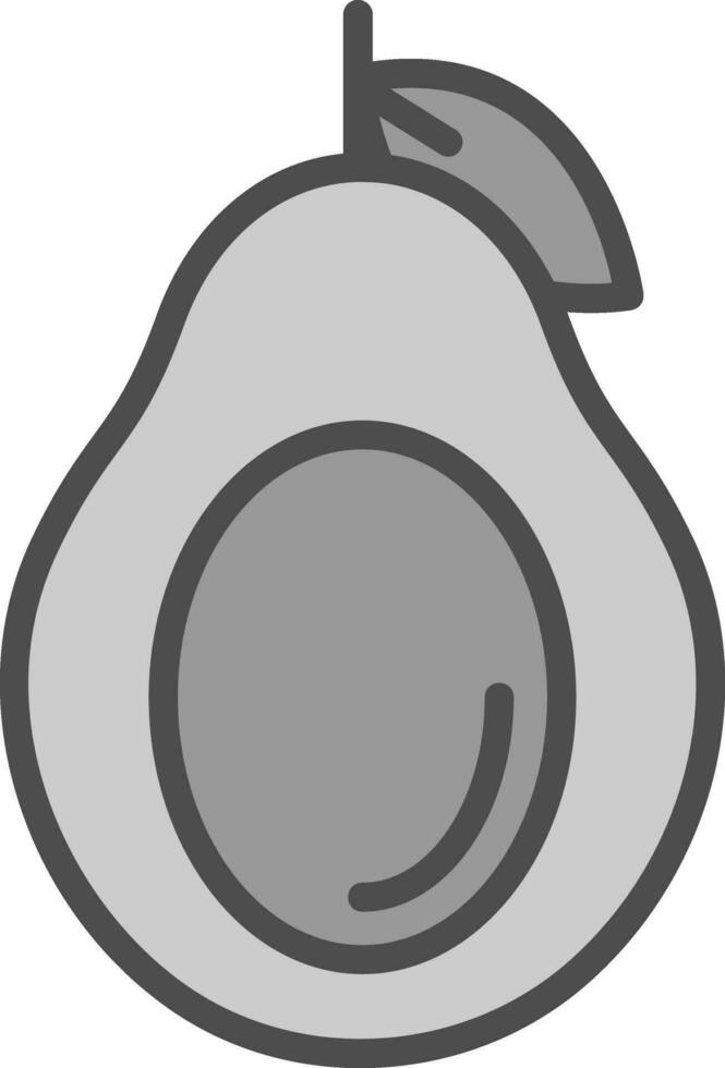 avokado vektor ikon design
