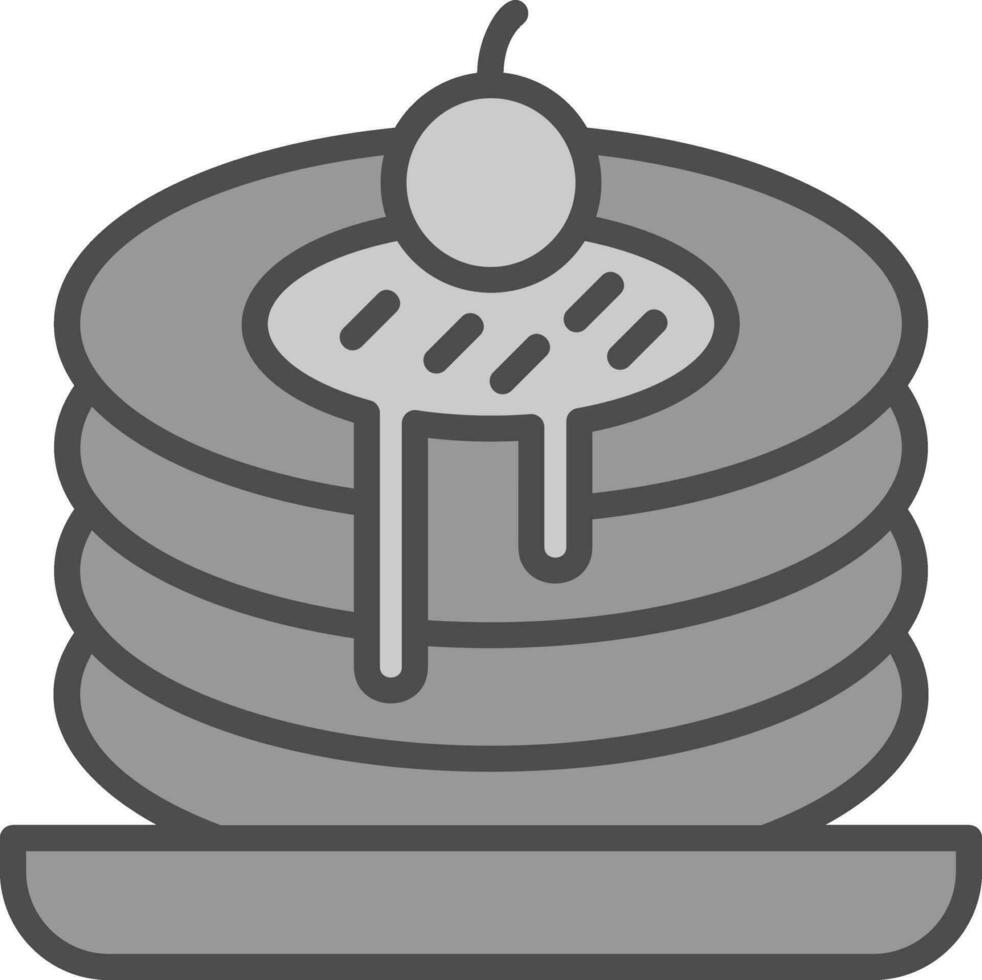 Pfannkuchen-Vektor-Icon-Design vektor