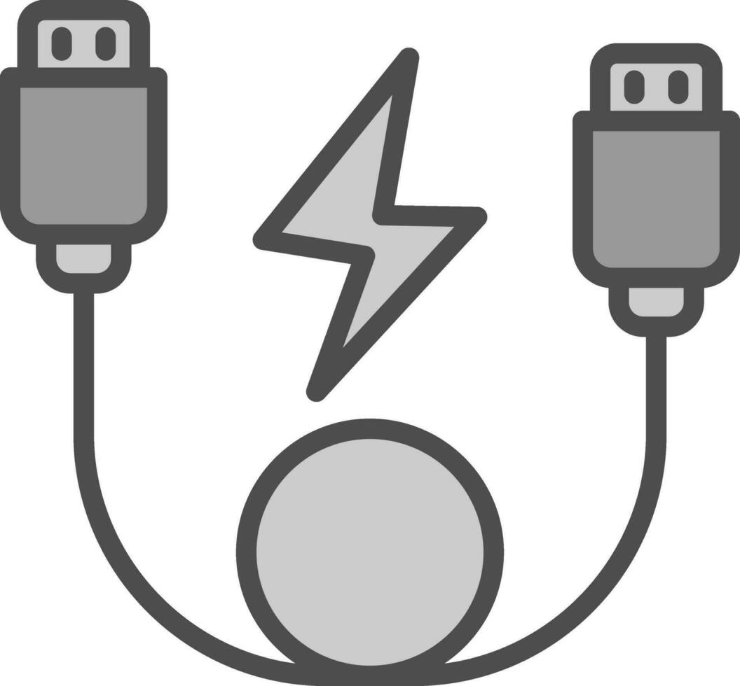 USB Kabel Vektor Symbol Design