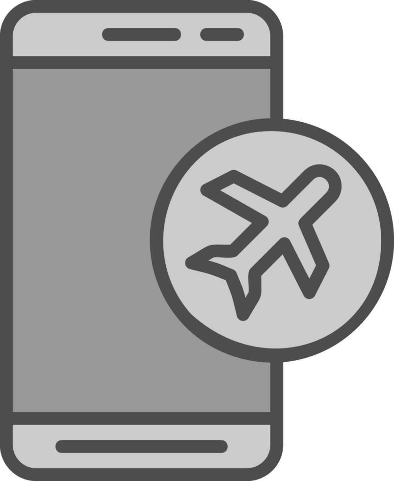 Flugzeug Modus Vektor Symbol Design