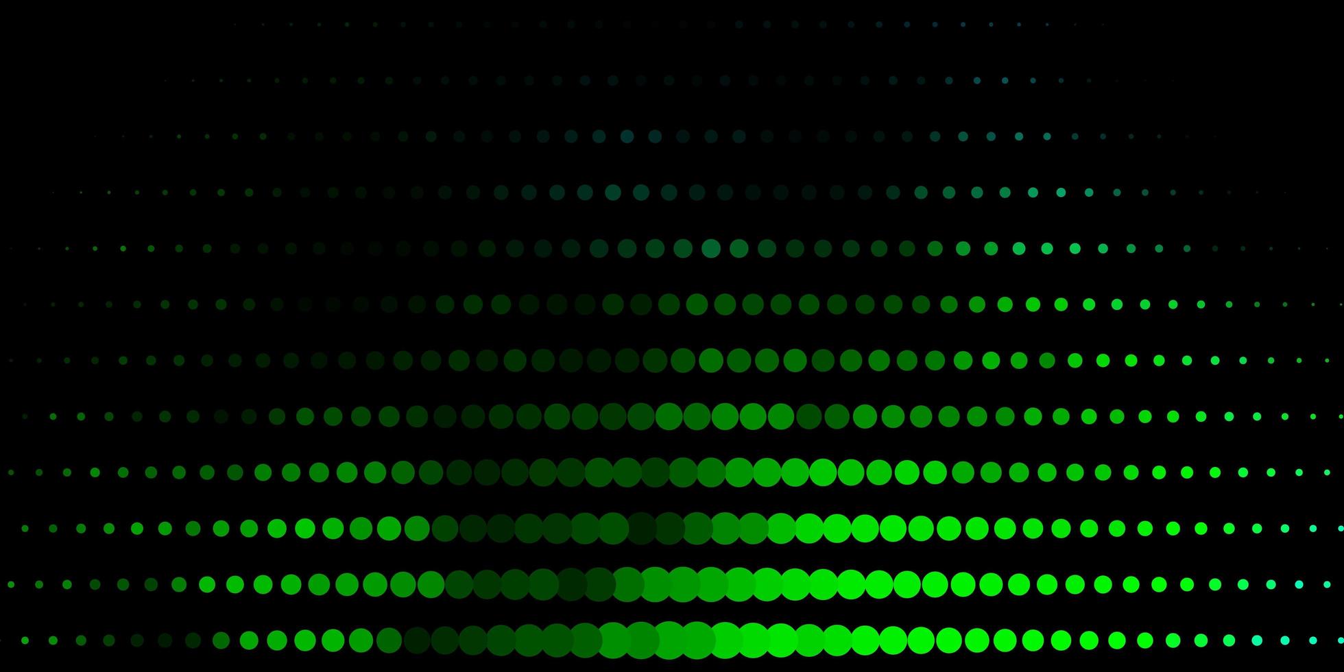 dunkelblaue grüne Vektortextur mit farbiger Illustration der Scheiben mit Farbverlaufspunkten im Naturstilmuster für Geschäftsanzeigen vektor