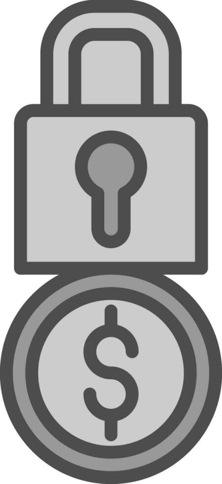 låst vektor ikon design