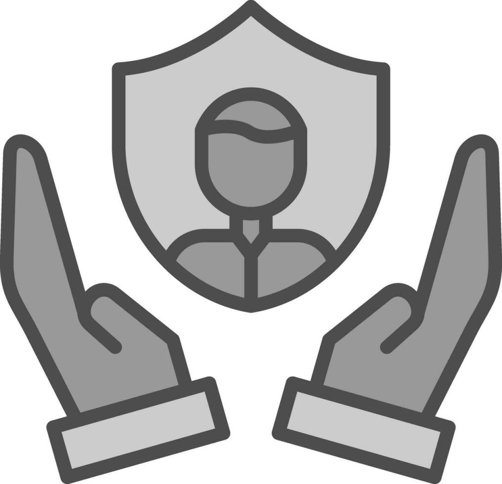 persönlich Sicherheit Vektor Symbol Design