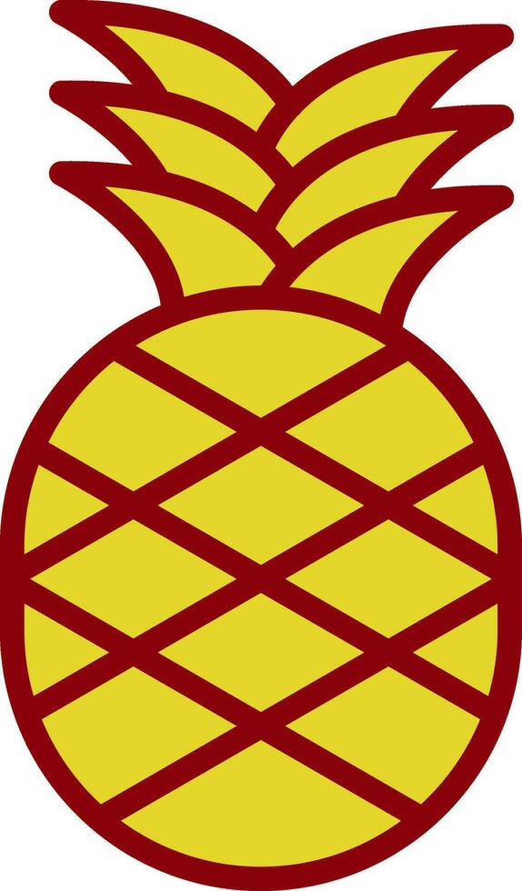 Ananas-Vektor-Icon-Design vektor