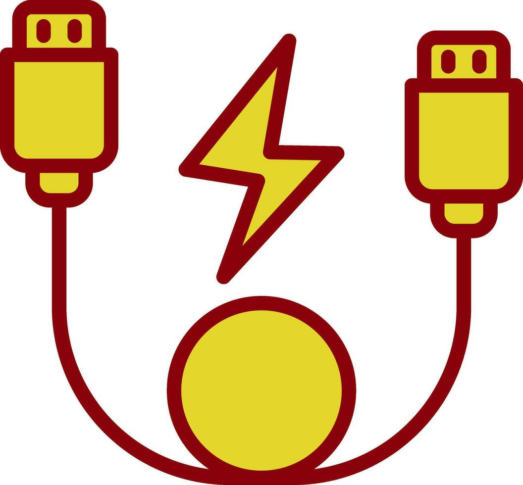uSB kabel- vektor ikon design