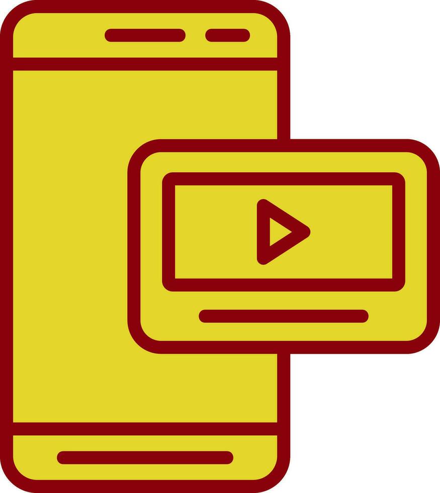 Handy, Mobiltelefon Video Vektor Symbol Design