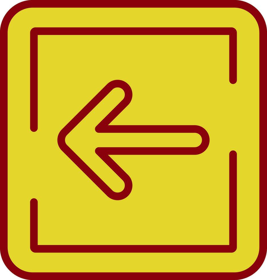 links Pfeil Vektor Symbol Design
