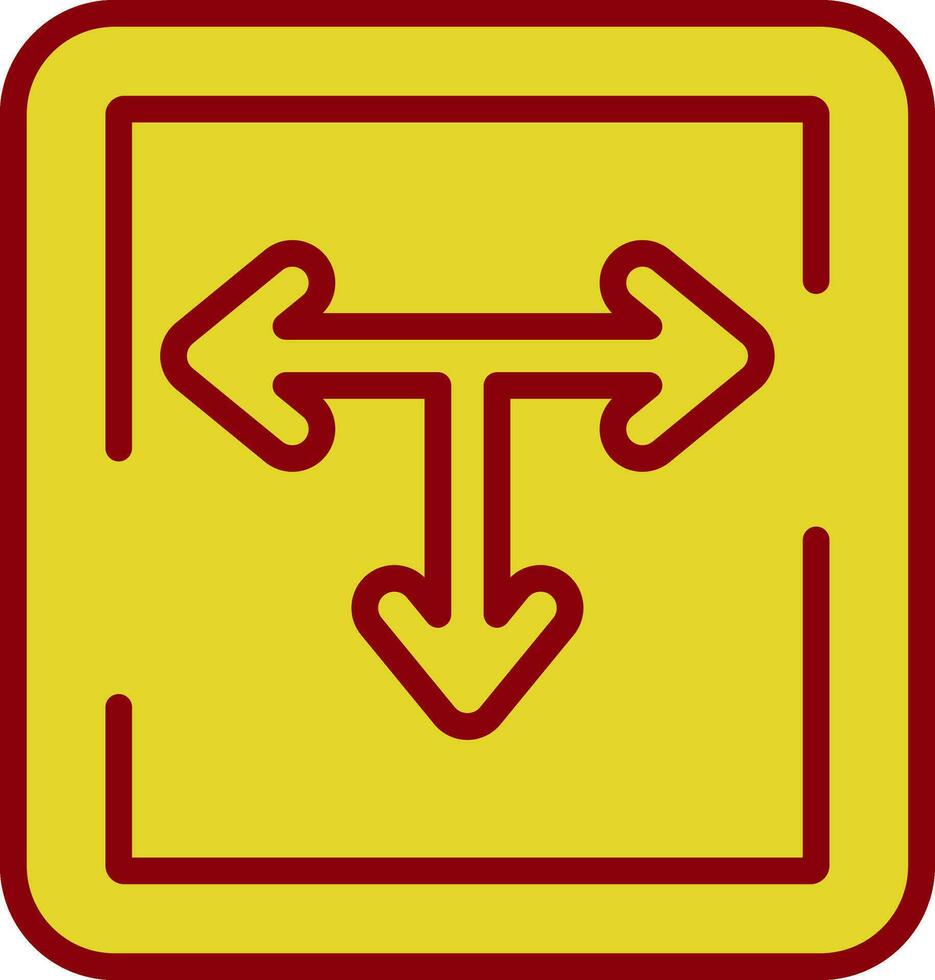 t Kreuzung Vektor Symbol Design