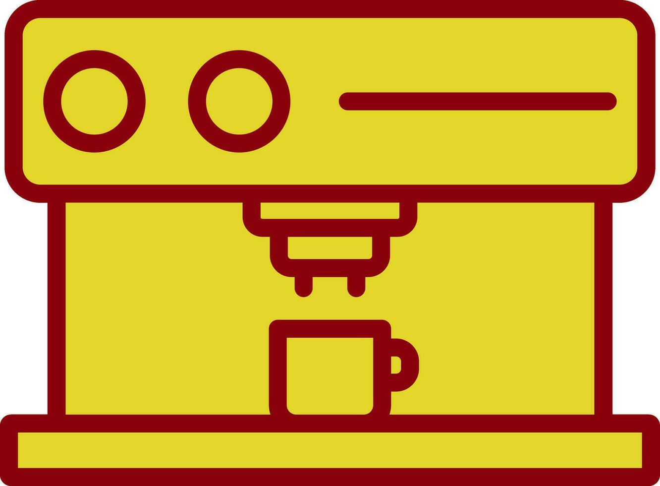 Kaffeemaschine-Vektor-Icon-Design vektor