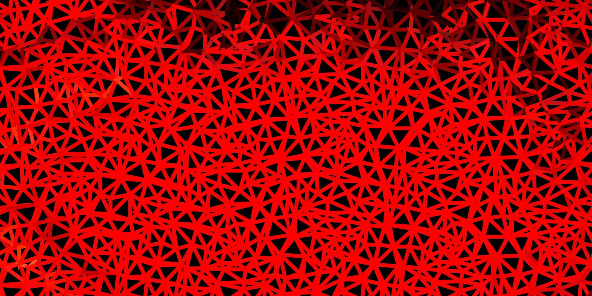 mörk röd gul triangel mosaik bakgrund vektor