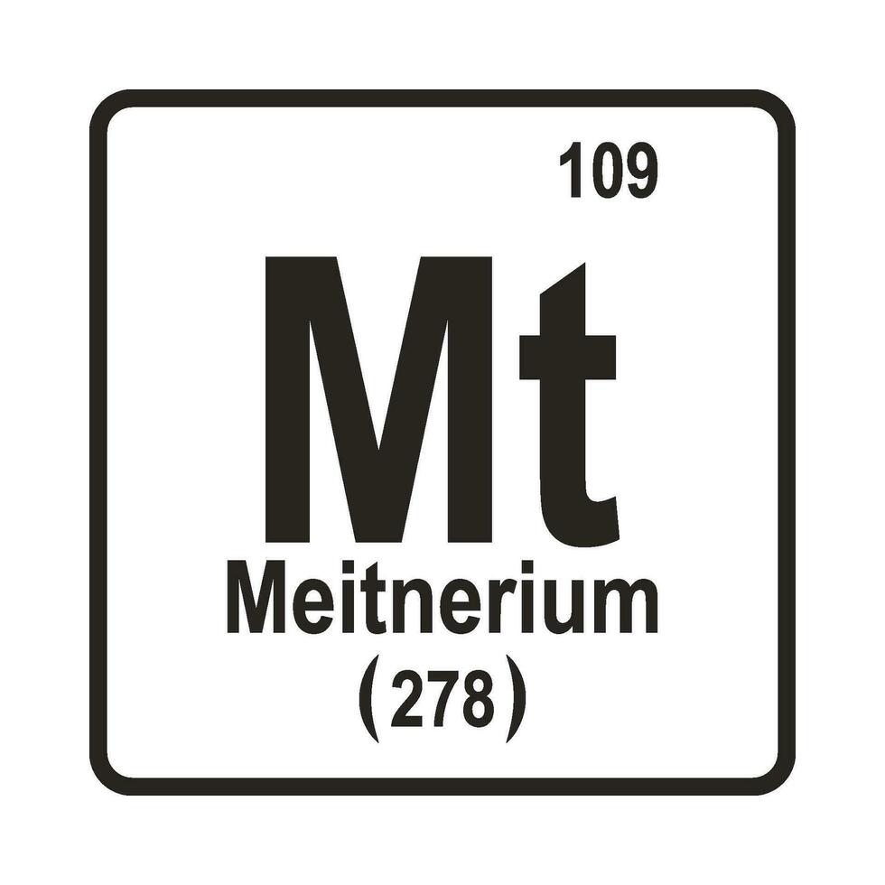 Element Meinerium Symbol vektor