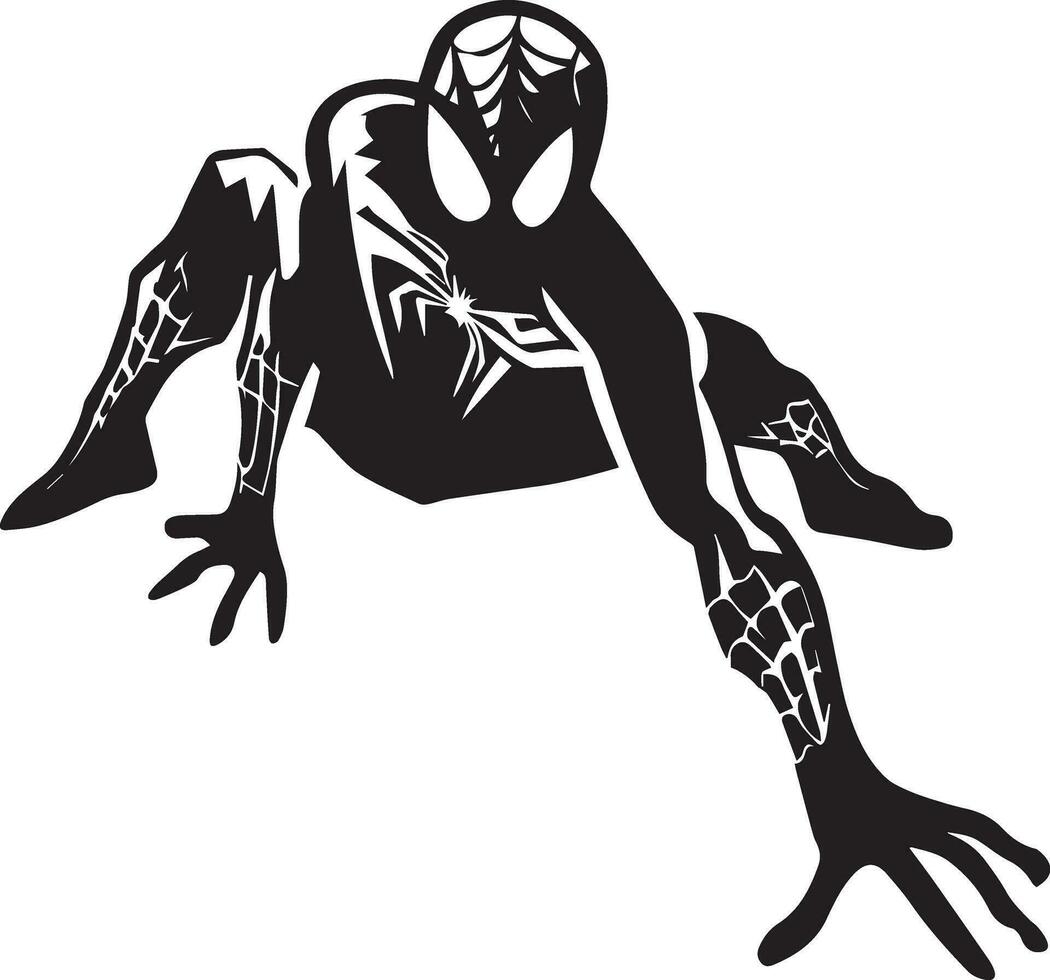 Spindelmannen tatuering design vektor konst illustration