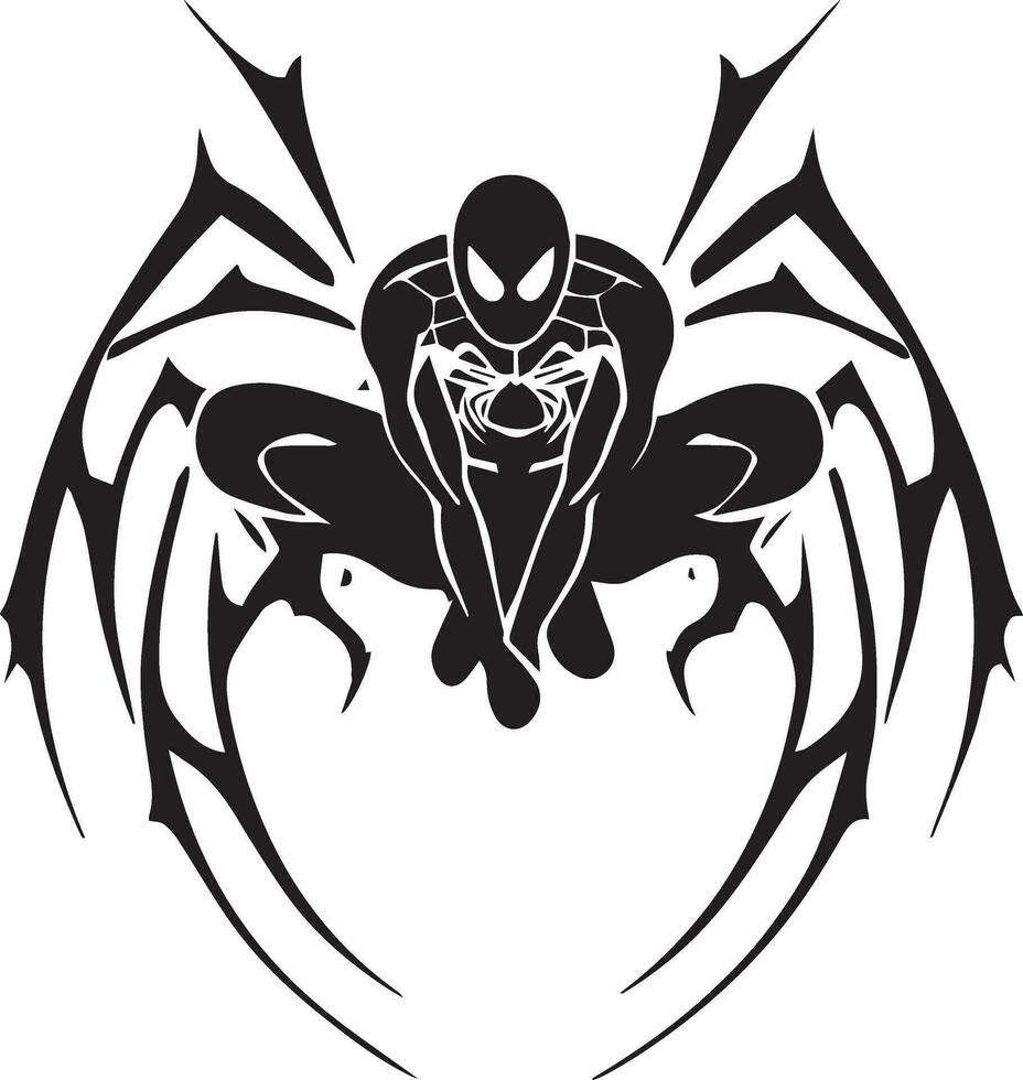 Spindelmannen tatuering design vektor illustration