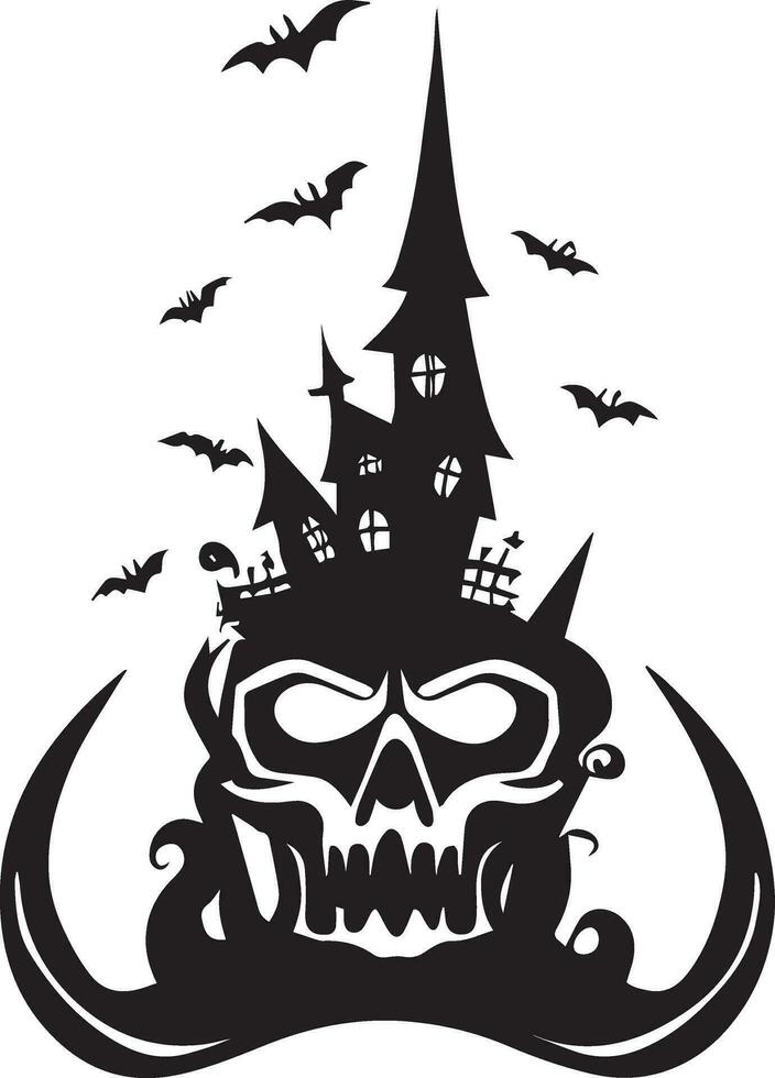 halloween vektor silhuett illustration svart Färg