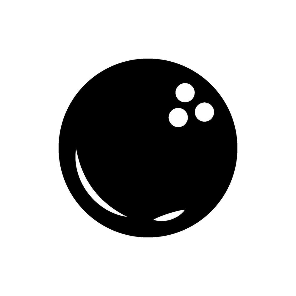 Bowling Ball Symbol Vektor Design Vorlagen einfach und modern