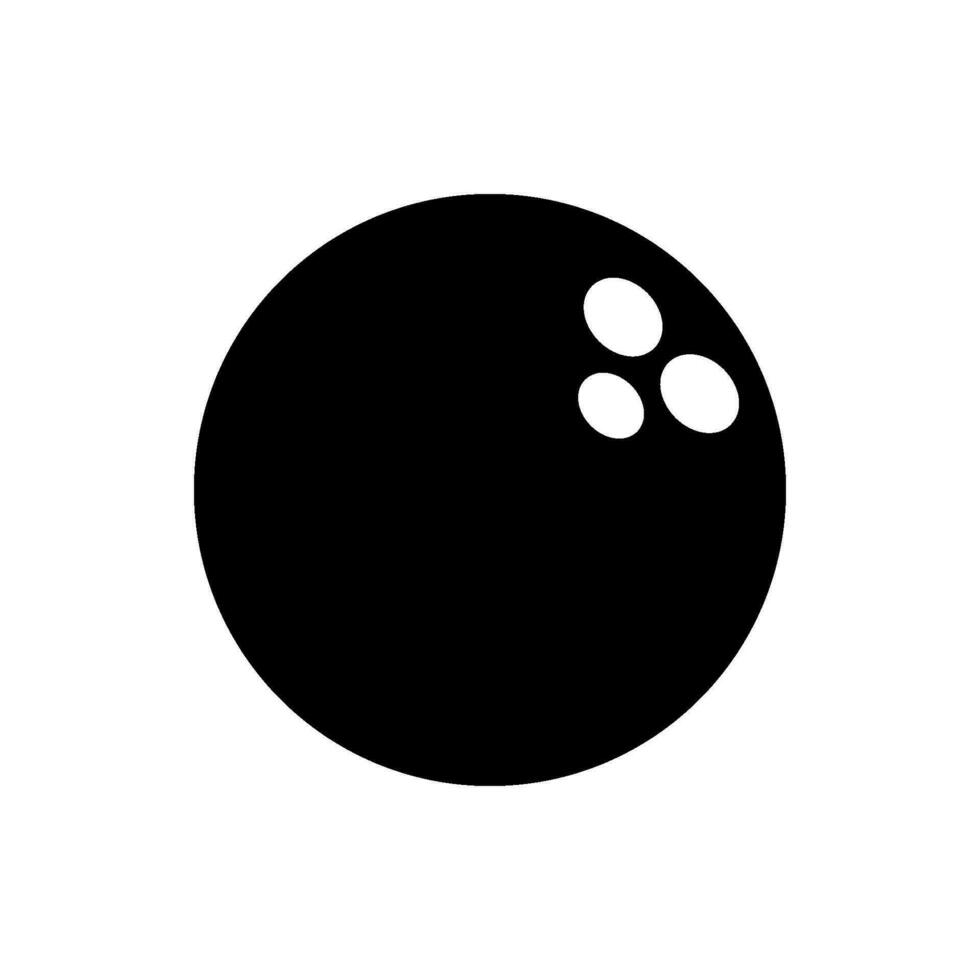 Bowling Ball Symbol Vektor Design Vorlagen einfach und modern