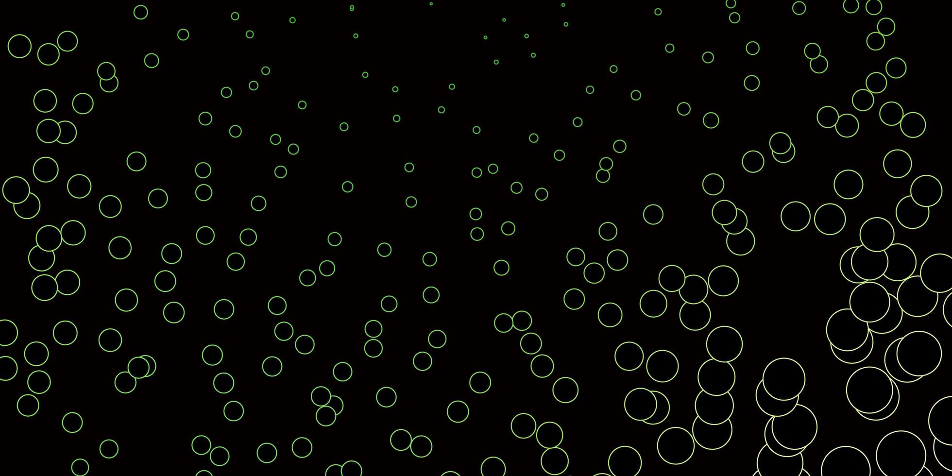 dunkelgrüner gelber Vektorhintergrund mit farbiger Illustration der Punkte mit Steigungspunkten im Naturartmuster für Broschüren-Broschüren vektor