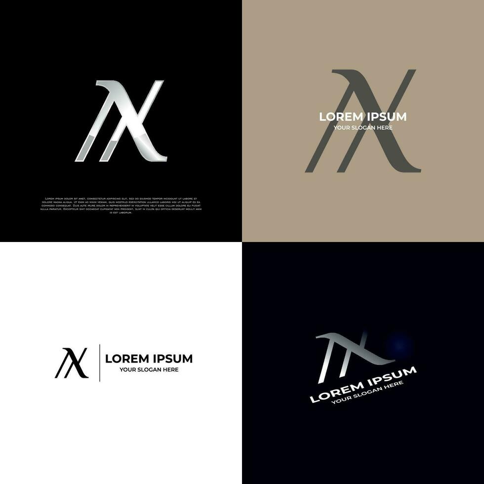 Axt Initiale modern Typografie Emblem Logo Vorlage zum Geschäft vektor