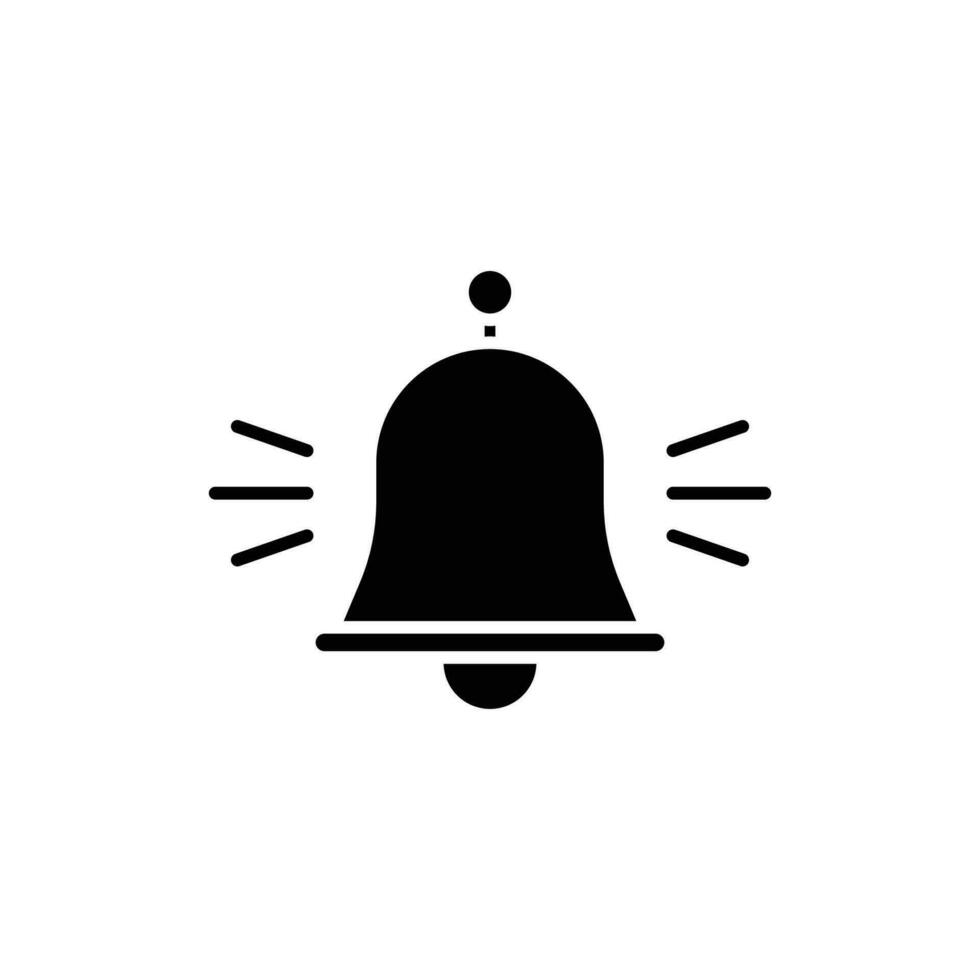 Glocke Alarm Symbol. solide Symbol vektor