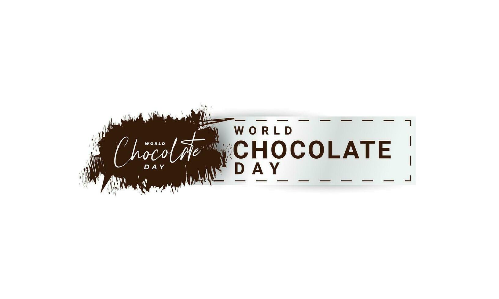 Welt Schokolade Tag Hintergrund, geeignet zum Poster, Sozial Medien Beiträge, und Andere vektor